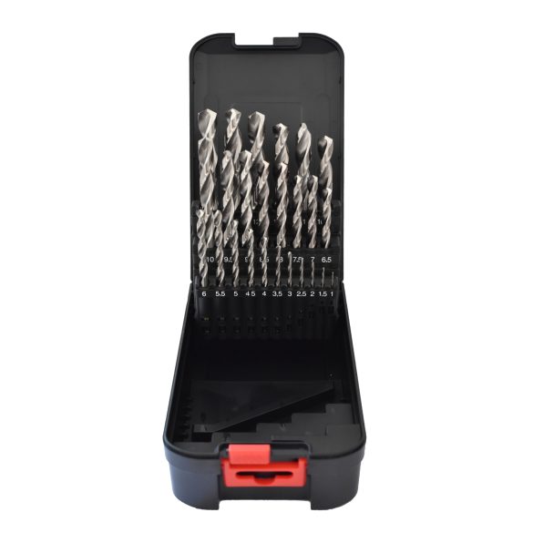Fémfúró készlet köszörült 1-13-ig 25 db-os