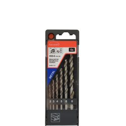 Fémfúró készlet köszörült 6 db Abraboro