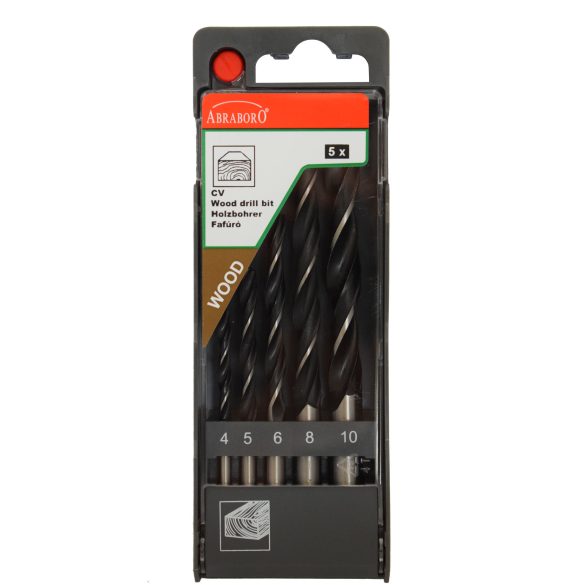 Fafúró készlet 5 db-os  4-10-ig Abraboro