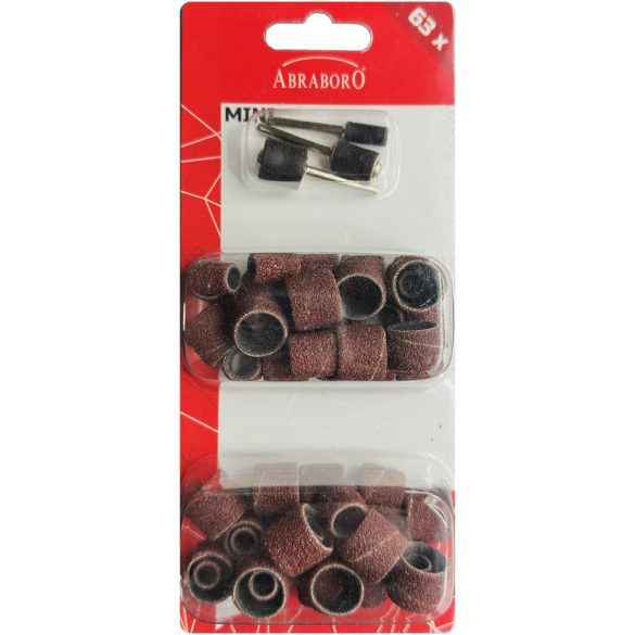 Csiszolószerszám készlet 63 db-os mini csiszoló gyűrű