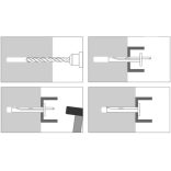 Acélbeütőék 6x65 (födémék)