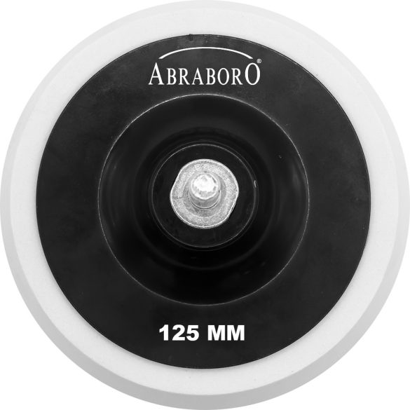 Tépőzáras gumitányér 125 mm adapterrel Abraboro