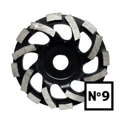   Gyémánt csiszoló dupla soros 125mm-es Turbina lapát Abraboro