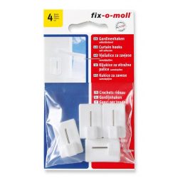 Függönyrúd tartó öntapadós 28x19mm Fixomoll