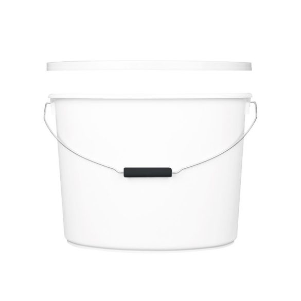 Vödör fehér fedeles 12 L ovális