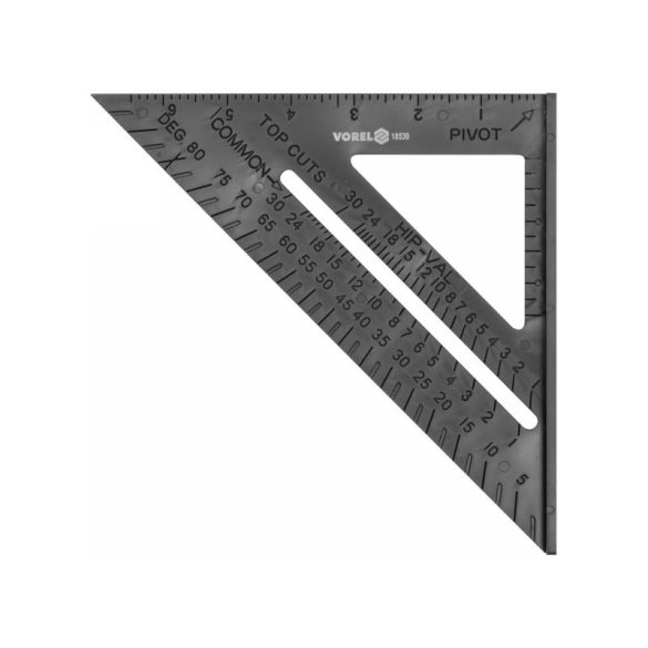 Talpas derékszög vonalzó 180 mm Vorel