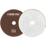 Tépőzáras gyémánt csiszoló és polírozókorong 100 mm/P50 vizes Stend Pro