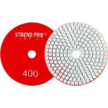 Tépőzáras gyémánt csiszoló és polírozókorong 100 mm/P400 vizes Stend Pro