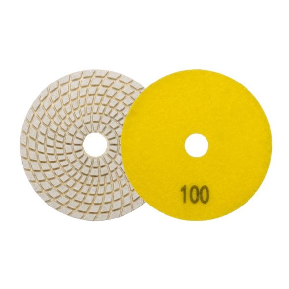 Tépőzáras gyémánt csiszoló és polírozókorong 100 mm/P100 vizes Festa