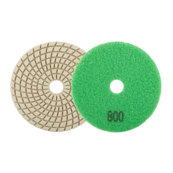 Tépőzáras gyémánt csiszoló és polírozókorong 100 mm/P800 vizes Festa
