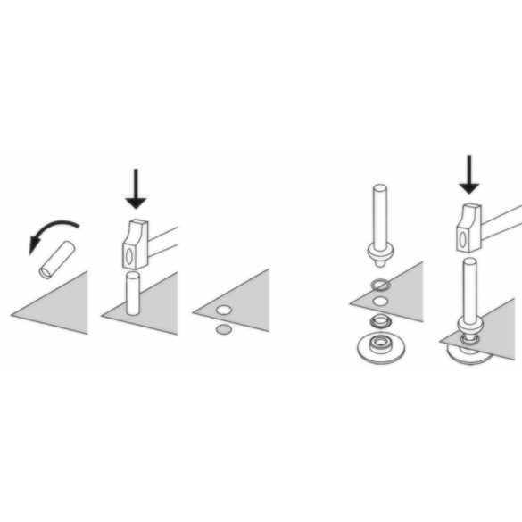 Ponyva rögzítő készlet 25 darabos Festa