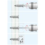Gipszkarton tipli önfúrós fém 14x38 mm (dupla kartonhoz)