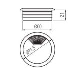 Kábelkivezető Fekete