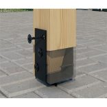 Szerkezetépítő csavar nagytányéros 8x50 fekete (Pergola)