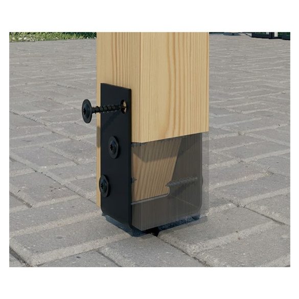 Szerkezetépítő csavar nagytányéros 8x50 fekete (Pergola)