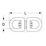 Laposforgó dupla 4*12*54