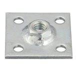 Talpas anya M8 50x50 / 3mm felcsavarozható