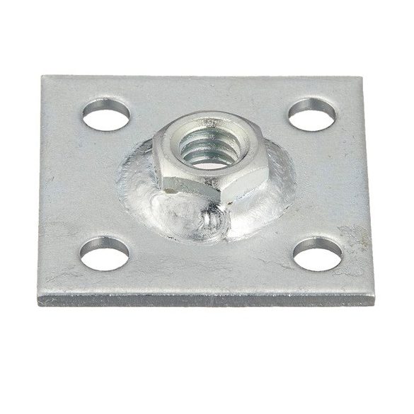 Talpas anya M8 50x50 / 3mm felcsavarozható