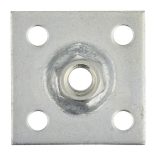 Talpas anya M8 50x50 / 3mm felcsavarozható