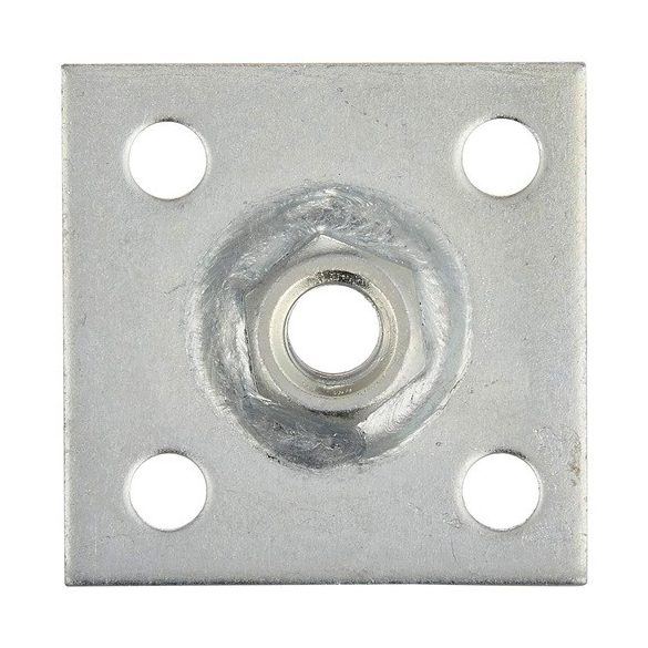 Talpas anya M8 50x50 / 3mm felcsavarozható