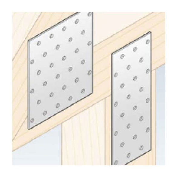 Összekötő lemez perforált 40*80