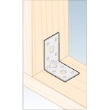 Sarokösszekötő lemez perforált 50*50*35