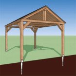 Talajcsavar 120 x 865 / 4 mm tűzihorganyzott