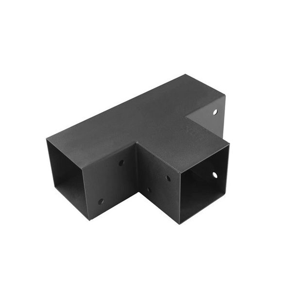 Gerenda összekötő "T" 95 x 185 x 275 / 1,5 mm fekete Pergola