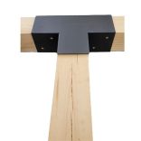 Gerenda összekötő "T" 95 x 185 x 275 / 1,5 mm fekete Pergola