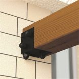 Gerenda tartó 85 x 85 / 2,5 mm fekete Pergola