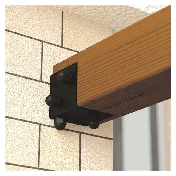 Gerenda tartó 85 x 85 / 2,5 mm fekete Pergola