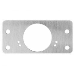 Kivetőpánt javító lemez ajtóra 90 x 43,5 / 1 mm INOX