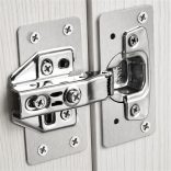 Kivetőpánt javító lemez ajtóra 90 x 43,5 / 1 mm INOX