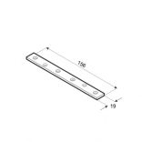 Összekötő lemez 160*20*2 mm