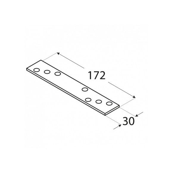 Összekötő lemez 30*170*4