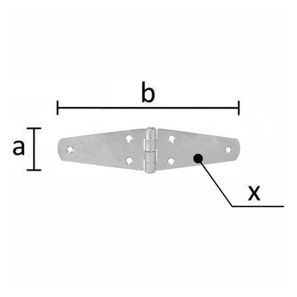Fekete ládapánt 200x40