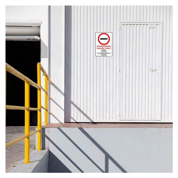 Tábla műanyag "Dohányzásra kijelölt hely"