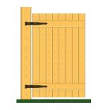 Fekete kapupánt csuklós díszes 400*60*90