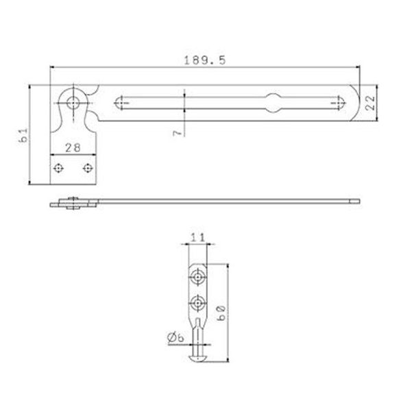 Bukó ablak olló egyenes