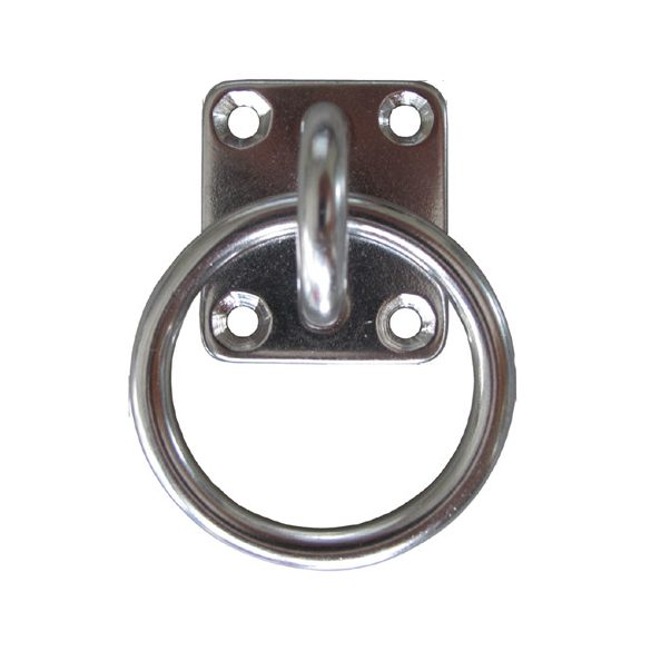 Kötélkarika talpas Inox 50*50 D6