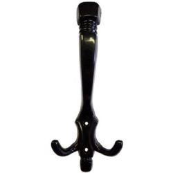 Fekete fogas fém 2 ágú 