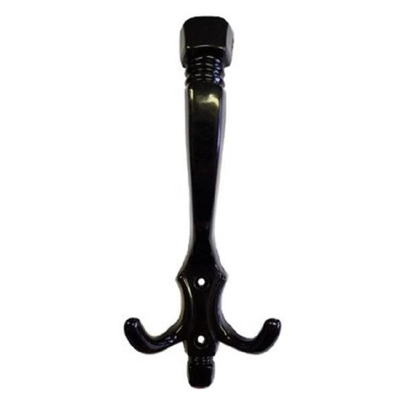 Fekete fogas fém 2 ágú 