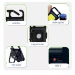 Led lámpa mini tölthető 5W 500 lm