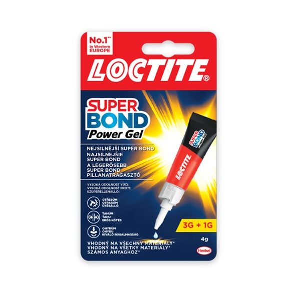 Pillanatragasztó Loctite Super Gél 3g