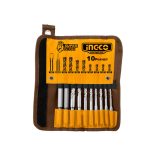 INGCO Kőzetfúró és vésőszár készlet 10 részes SDS-Plus