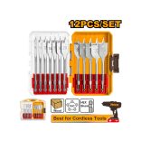 INGCO Lapos fúrószár készlet 12 részes bit befogású