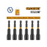 INGCO Csavarbehajtó készlet 6 részes 6-12 mm mágneses