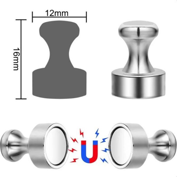 Mágnes bábu D12x16  5db-os