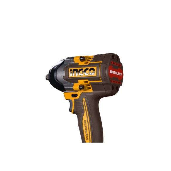 INGCO Akkus ütvecsavarozó 1/2" 850 Nm szénkefe nélküli 20 V (akku és töltő nélkül)