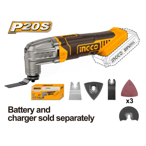 INGCO Akkus Multifunkciós gép 20 V (akku és töltő nélkül)